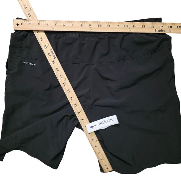 Reebok Athletic Training Shorts Men’s Large Black Graphic Logo BK4598 - Picture 4 of 7